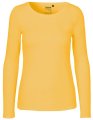Dames T-shirt Neutral Long Sleeve geel